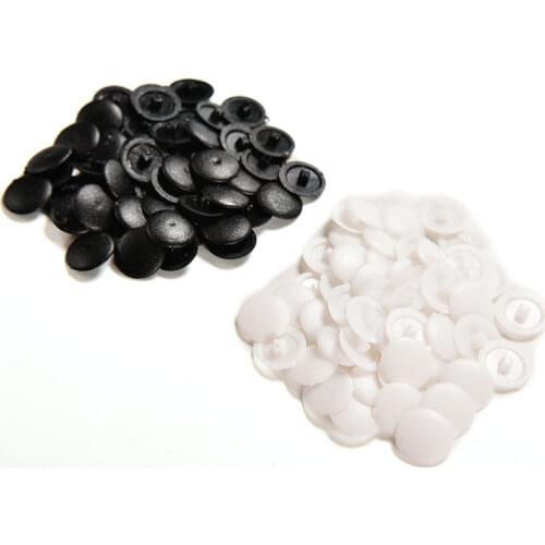 Highlight living space 50PC New Plastic Screw Cover Caps Black White Colours