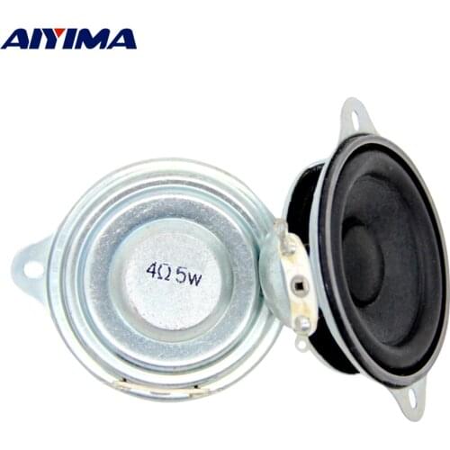 AIYIMA 2Pcs 45MM Portable Audio Full Range Speaker 4 Ohm 5W DIY Mini Woofer Sound Music Amplifier Speaker For Sound System