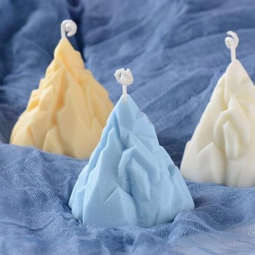 Silicone Candle Mould 3D Iceberg Shape Crafts Scented Candle Mould