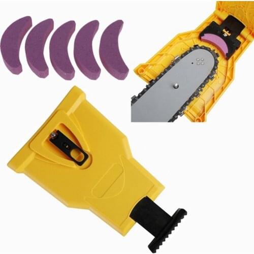 Chainsaw Teeth Sharpener chainsaw Portable Durable Easy Power Sharp Bar-Mount Grinding Chainsaw Chain Sharpener Tool Dropship