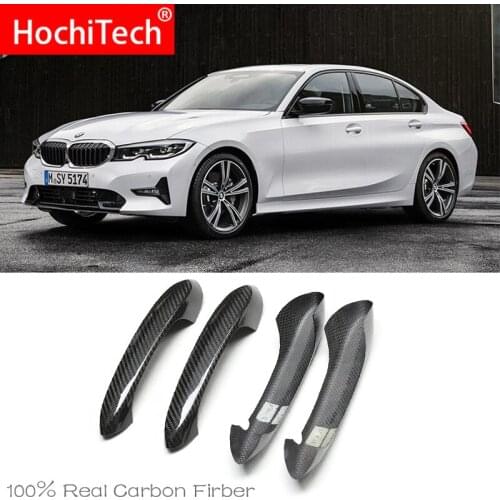 High Quality for BMW 3 series G20 2019 2020 Car Accessories Carbon Fiber Auto Door Handle Knob Exterior Trim Covers