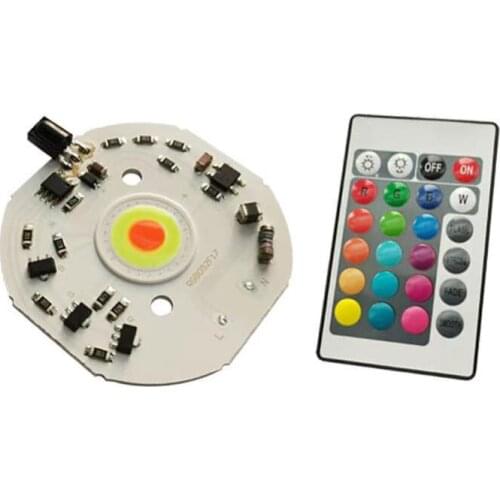 Sunset lamp LED chips 15W cob ac220v RGB light bead Full color Rainbow projector light beads 10pcs free shipping