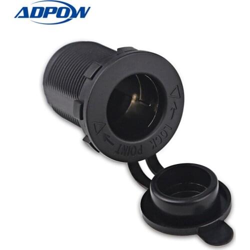 12V Motorcycle Cigarette Lighter Car Auto Boat Tractor Cigarette Lighter Power Socket Plug Outlet Power Cigar Lighter Socket