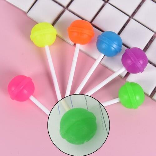 6Pcs/lot Sweet Candy Cleaner Material Lolipop Eraser For Kids Gift Stationery School Supplies
