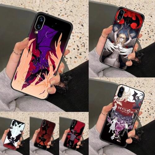 Anime DEVILMAN crybaby Phone case For Huawei Honor 6 7 8 9 10 10i 20 A C X Lite Pro Play black art waterproof soft back painting