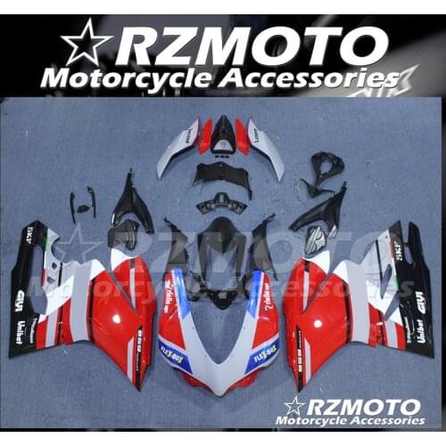 Injection New ABS Whole Fairings Kit Fit for Ducati 959 1299 2015 2016 2017 2018 Panigale 15 16 17 18 Bodywork set Red Gray