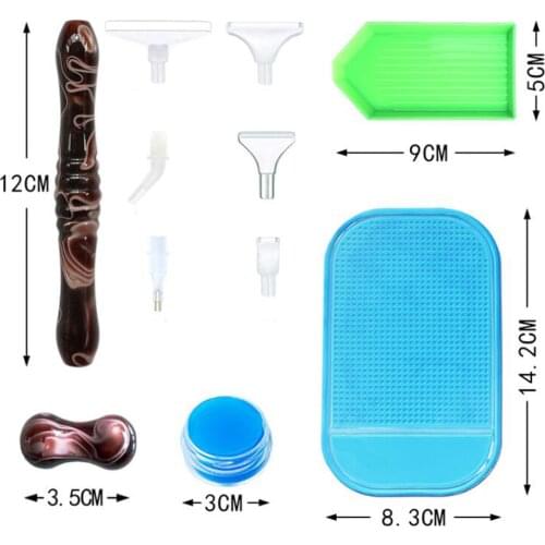 Diamond Painting Tool Resin Point Drill Pen With Resin Pen Holder And Replaceable Pen Tip For Diamond Embroidery Accessories 5D