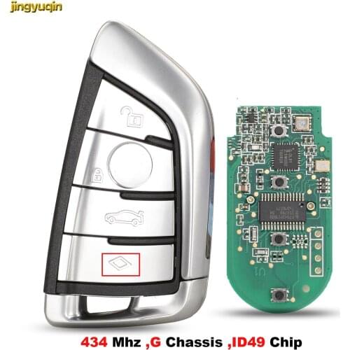 Jingyuqin Modified Remote Car Key Control 434MHz ID49 Chip For BMW CAS4 CAS1 2 3 4 5 6 7 X5 X6 2011-2017 G Chassls 4B Smart Fob