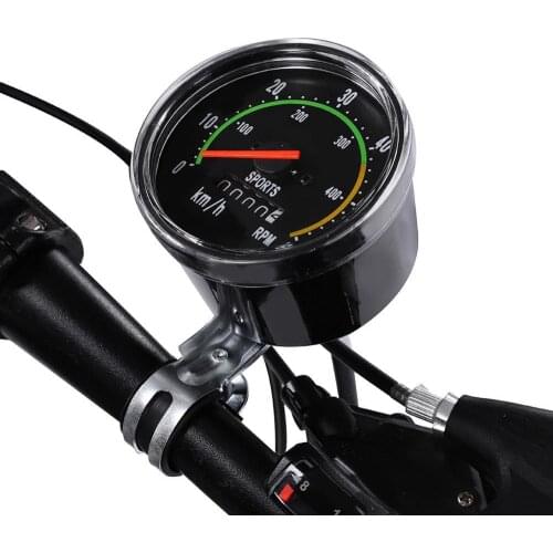 Bicycle Computer Mechanical Classic Retro Cycling Odometer Stopwatch Wired Speedometer Bike Accessory For 26/27.5/28/29inch Bike