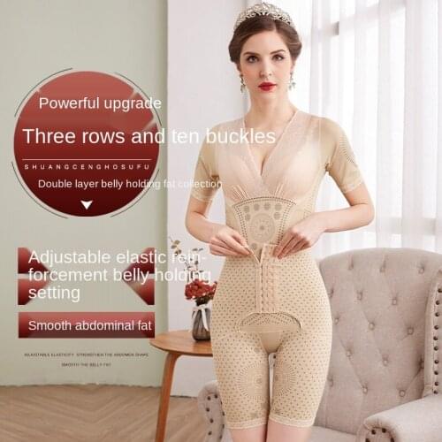 Waist Trainer Corsets Slimming Shapewear Colombianas Post-Surgery Full Body Arm Shaper Body Suit Powernet Girdle