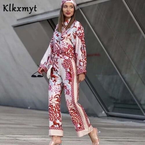 Za Woman Red Print Shirt Suits 2021 Spring Fashion Elegant Ladies Indie Folk Pants Set Lady Vinatge Beach Suits Two Pieces Sets