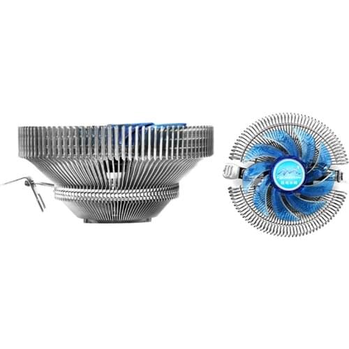 R58A CPU Cooler Silent PWM Fan Colorful RGB Radiator with Pure Copper Heat Pipe 110mm Low Profile for intel/amd/LGA Platform