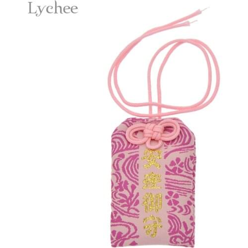 Lychee Life 1pc Japanese Style Gift Bag Good Fortune Love Safety Luck Accessory New Year Party Decoration