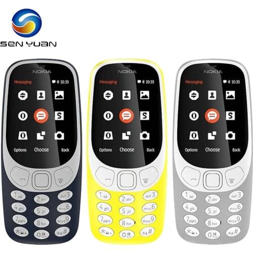 Original Nokia 3310(2017) Dual /Single Sim 2.4" 2G GSM Unlocked Mobile Phone 2017 Arrival Refurbished Cellphone
