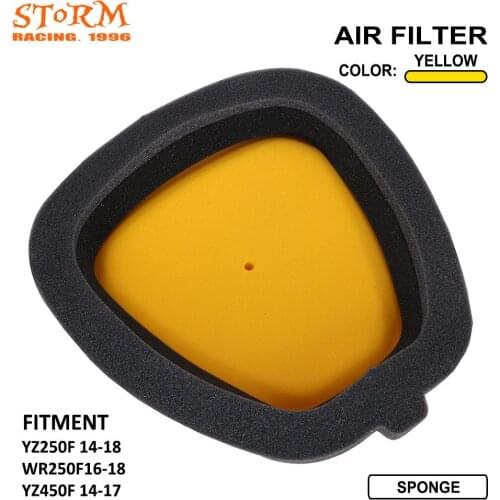 Motorcycle Dual Foam Air Cleaner Filter For Yamaha YZ250F WR250F YZ450F YZF250 WRF250 YZF450 YZ 250F 450F WR 250F 2014-2018