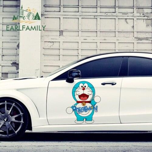 EARLFAMILY 43cm x 35cm For Doraemon Car Stickers Fine Decal Vinyl Material Waterproof Decals Occlusion Scratch Decoration