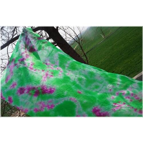 New Arrival handmade tie-dyed belly dancing 100% silk Veils Nice rectangular Silk Shawls Veils Women Scarf Belly Dance Veils