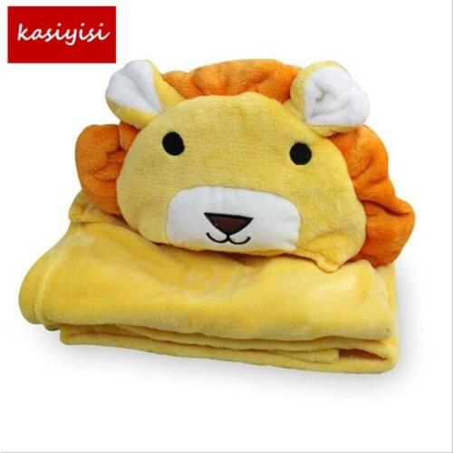 15Styles Baby Blanket Animal Head Newborn Swaddling Comfortable Hooded