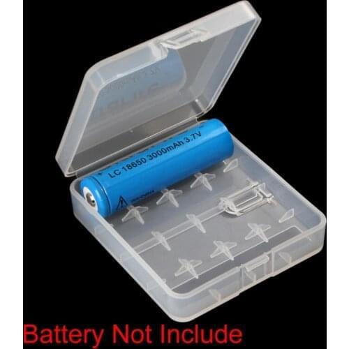 For 4 x 18650 Batteries Portable Hard Plastic Battery Case Holder Storage Box