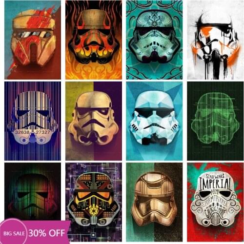 Disney Marvel Movie Poster Star Wars Canvas Paintings Print Darth Vade Yoda Wall Art Pictures Character for Kids Room Home Decor