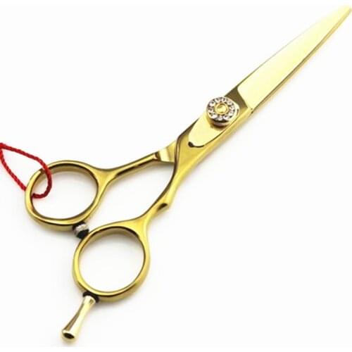 Professional titanium 9cr13 6.0 inch 5.5 inch cutting shears barber cut hair scissors set hairdressing scissors Free Shipping