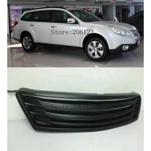 Car avant Grill Grille cas avec une bande pour For Subaru Outback 2009-2012 Send black