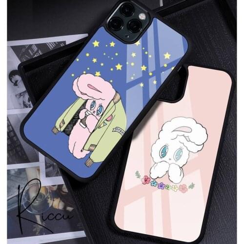 Pink Korean Chuu Esther Kim Rabbit Phone Case Rubber for iPhone 12 11 Pro Max XS 8 7 6 6S Plus X 5S SE 2020 XR 12 Mini case