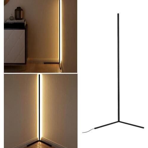 Modern Floor Lamp Floor Light Interior Bedroom Lighting Lamp for Sofa Bedside Corner, 110cm Aluminum Pole