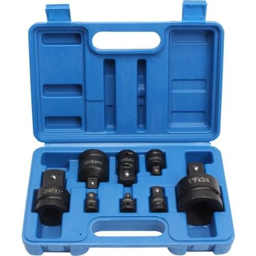 8Pcs Impact Socket Wrench Adaptor Set Socket Convertor Adaptor Reducer for Car Bicycle Pneumatic Repair Tool