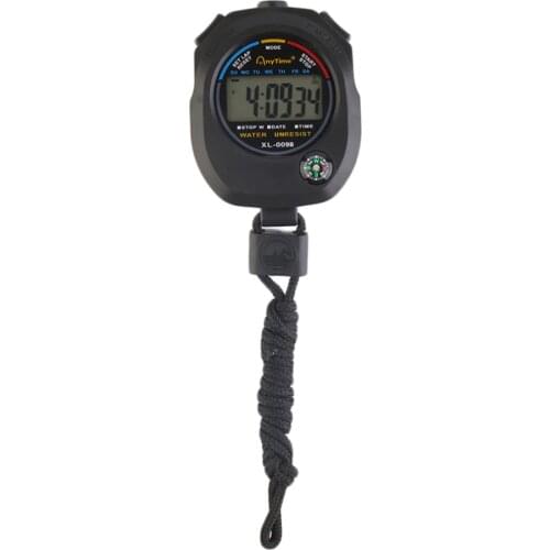 Waterproof Sports Stopwatch Professional Handheld Digital LCD Sports Stopwatch Chronograph Counter Timer with Strap