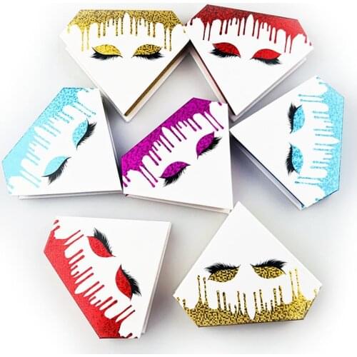 YioWio Eyes Diamond Lashes Packaging Boxes Wholesale Mink Lashes Pack Lash Custom Packaging Case Eyelash Storage Box Bulk