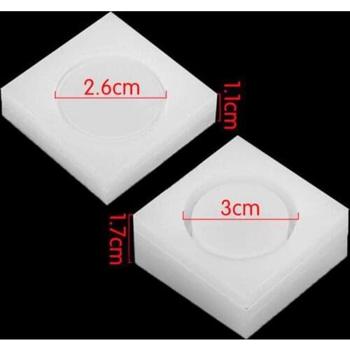 1 DIY Round Jewelry Making Silicone Storage Box Epoxy Resin Mold Resin Casting Process Tool Wax Mold