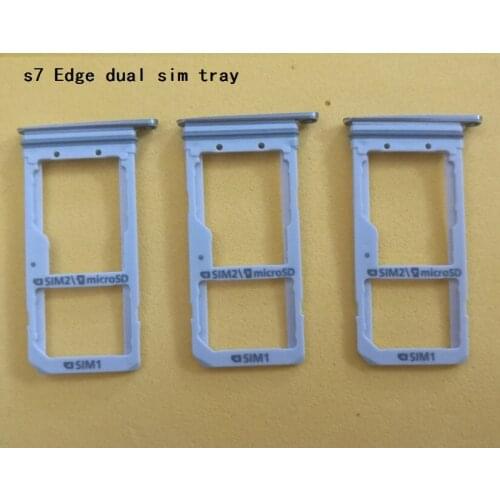 10PCS For Samsung Galaxy S7 Edge G935 G935F G935FD G935A New SIM Card Adapter And Micro SD Card Tray Holder
