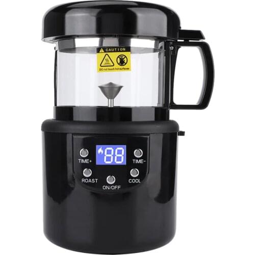 1400W 80-100g CE/CB Home Coffee Roaster Electric Mini No Smoke Coffee Beans Baking Roasting Machine 100-240V 1400W