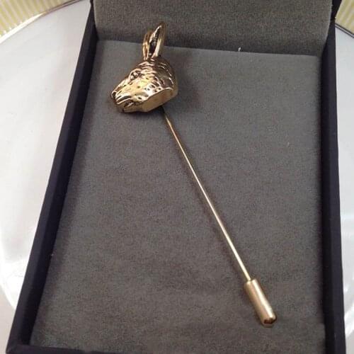 2020 Fashion Jewelry Antique Gold Rabbit Brooch Lapel Pin Men Brooch Broches Conejos Vintage Animal Brooches For Women