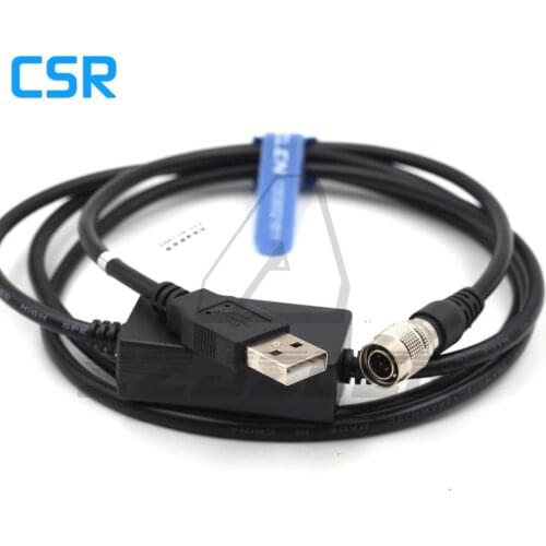 USB to Hirose connector 6pin connector for Topcon USB data cable for Topcon Sokkia total station fit Win7/8/10 system 150cm