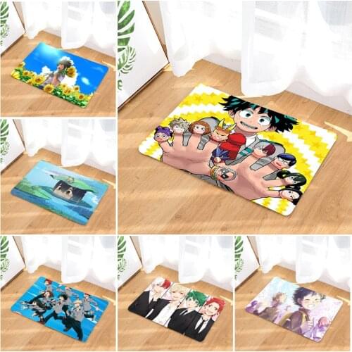 60*40CM Hot My Hero Academia carpet Model bedroom kitchen pad Gift