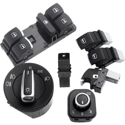 7Pc Window Headlight Fuel Gas Switch Set For Golf Mk 5 6 Jetta for Passat Tiguan