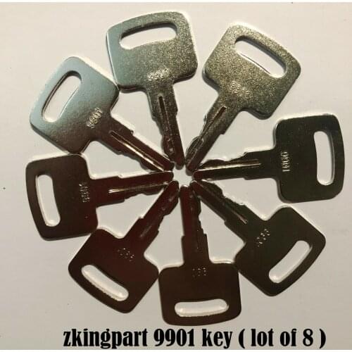 8PCS 9901 Ignition Key Fit for JLG and Upright Lifts Replacement For Part 2860030
