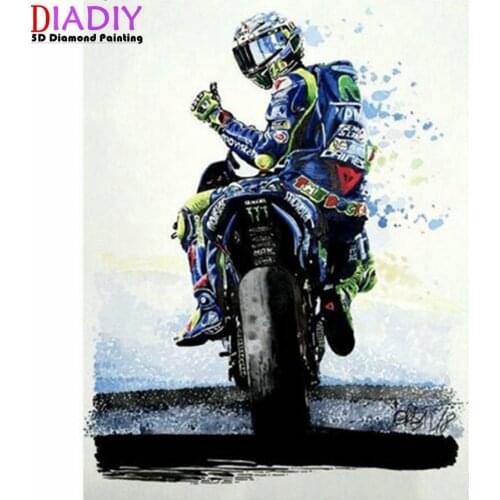 5D Diy Diamond Painting Motorcycle Racer Embroidery Bead Cross Stitch Full Square Round Drill 5d Picture Mosaic Craft