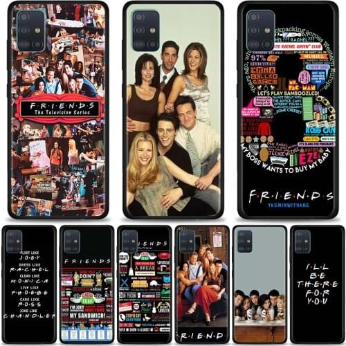 Phone Case For Samsung Galaxy A51 A71 5G A21s A11 A31 A41 A91 A72 A12 A02s Soft Silicon Back coque TPU Fundas Coffee friends