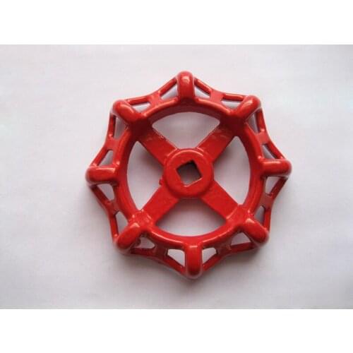 Cast iron red valve handwheel handle building water supply heating valve switch
