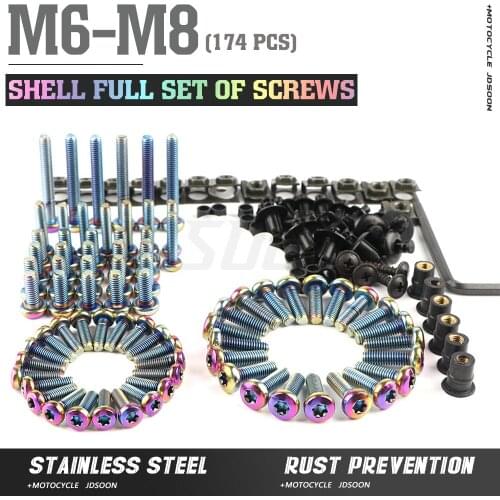 For Honda CBR650R CB650R CB125R CBR900RR XADV 750 X-11 Universal CNC Motorcycle Fairing screws Bolt outer Hexangular Screw Nut