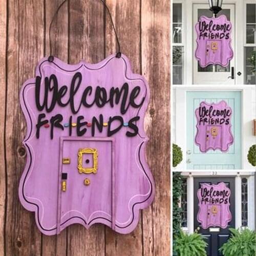 Friends Key Holder Monicas Door Keychain Central Perk Keychains Vintage Home Decor Wall Decor Purple Door Handmade Decoration