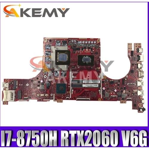 GL504GW Laptop motherboard for ASUS ROG Strix Scar II GL504GS original mainboard HM370 I7-8750H RTX2060 V6G