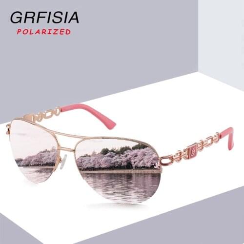 Женские солнцезащитные брендовые очки GRFISIA China At AliExpress