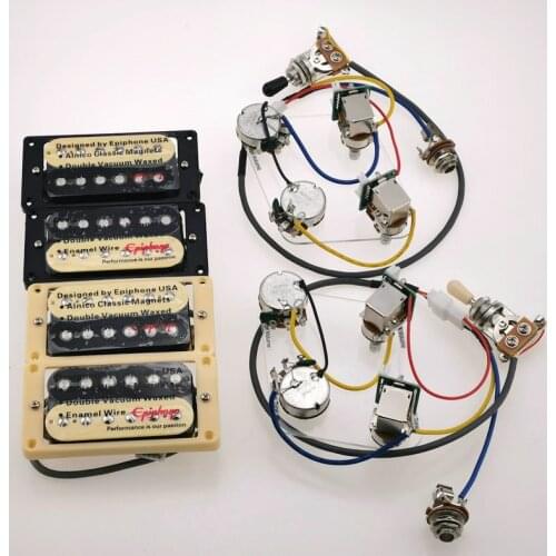 Humbucker Pickups Epi Guitar Pickups LP Standard ceramics 4C with Pro Wiring Harness In Stock