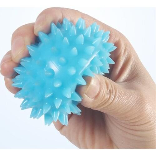 TPR spike massage ball trigger point exercise fitness hand and foot pain relief plantar fasciitis relief hedgehog 6.5 cm ball