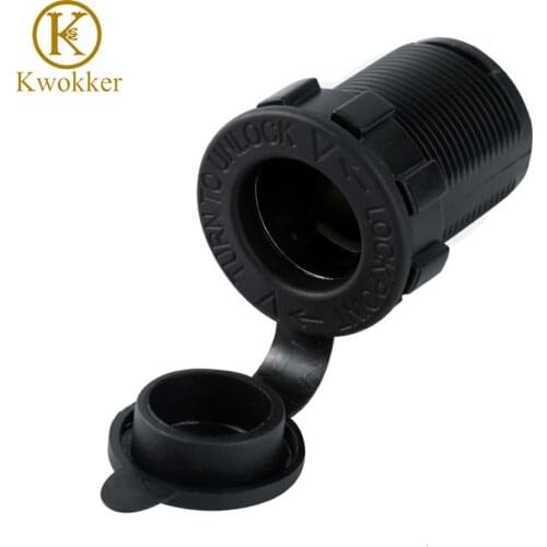 Mini Waterproof 12V-24V Car Cigarette Lighter Adapters Electronic Cigarette Lighter Socket for All Kinds of Standard Car Adapter