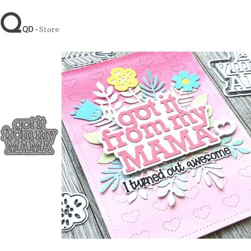 2021 New MAMA Cutting Dies Stamps Dies Scrapbooking Mold Cut Handmade Tools DIY Craft Decoration Metal Cutting Dies Hot Sale